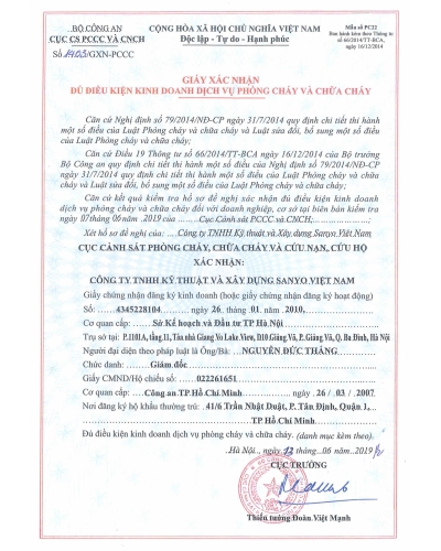 Hoạt động KD DV PCCC